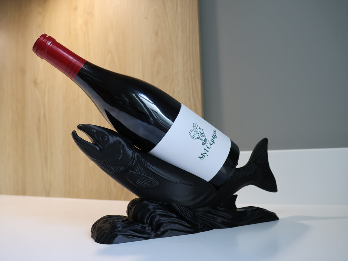 Porte-bouteille truite