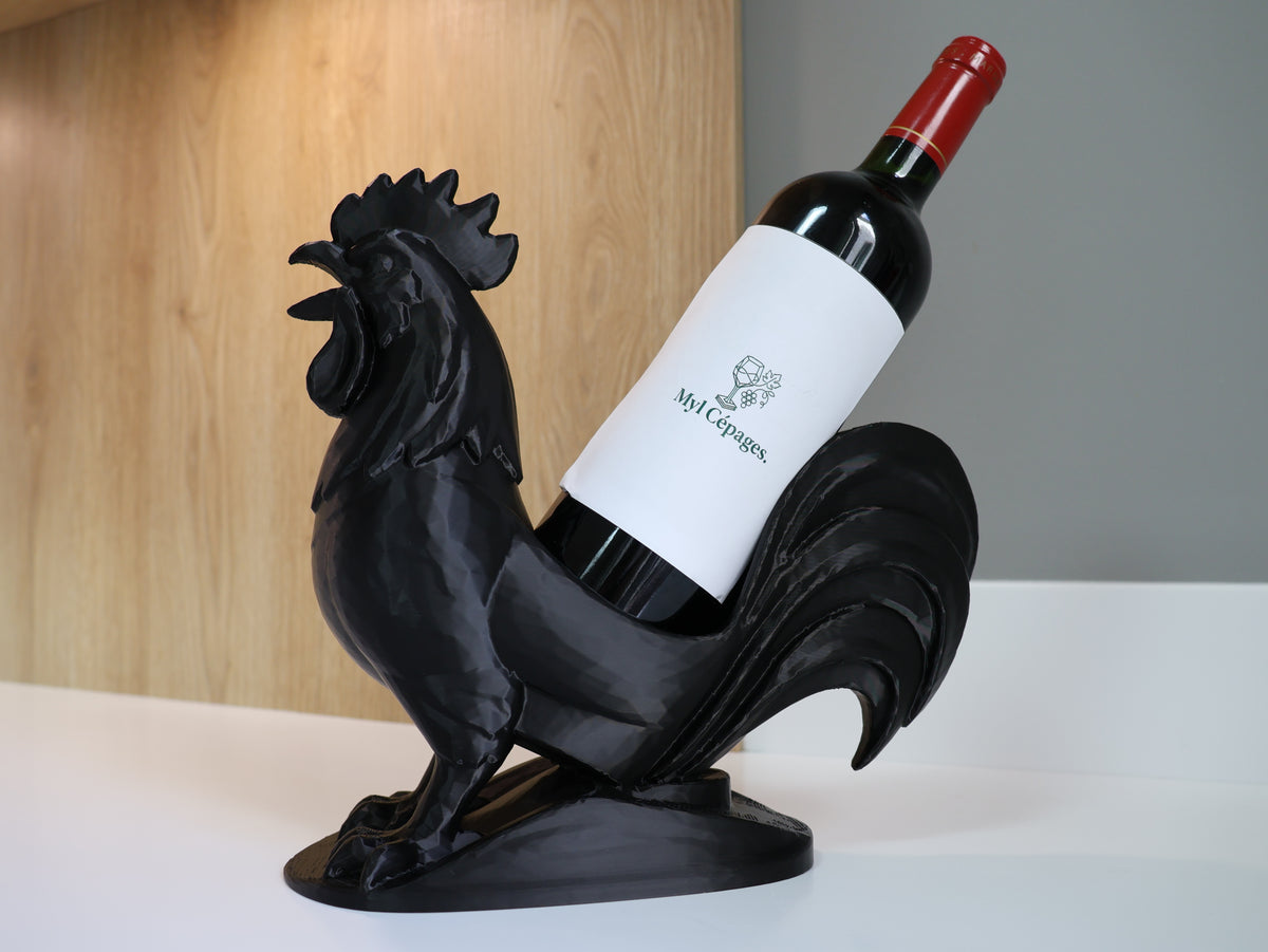 Porte-bouteille coq